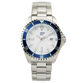 Watch Creations Men's Watch w/ Blue Rotating Bezel